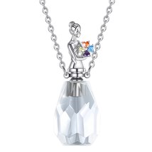 Girl Flower Natural White crystal Pendant Fine Simple Aromatherapy Essen... - £29.94 GBP