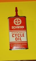 Vintage SCHWINN Approved Premium Cycle Oil 4 oz Advertising Tin Can - $23.72