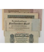 1920-1923 Germany 4-Notes Currency Set Weimar Republic 100 500 &amp; 100,000... - $72.16 CAD