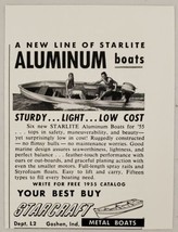 1955 Print Ad Starcraft Starlite Aluminum Boats Made in Goshen,Indiana - £6.70 GBP