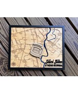 Sanford Stadium Map Wall Art, Athens Georgia, Black Frame, Laser Engrave... - €33,70 EUR