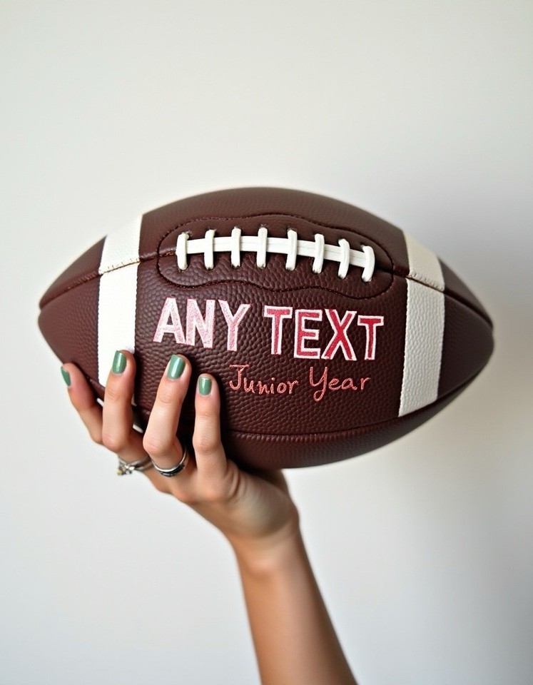 Personalized Painted Custom Hand-Painted Football | Item image 6