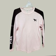 Victorias Secret Pink Sweatshirt Womens XS Pink Black - £9.56 GBP
