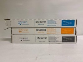 3 Genuine Kyocera TASKalfa 5052ci,5053ci CYK Toners TK-8517 (Cyan Open Box) - $2,953.65 MXN