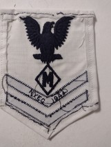 NAVY RATING BADGE -Specialist Rating “M” Mail Clerk PO2 1944 WW2 :KY24-11 - $16.00