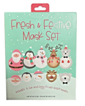 Fresh &amp; Festive Mask Set - Includes 5 Fun &amp; Easy to Use Sheet Masks - £9.45 GBP
