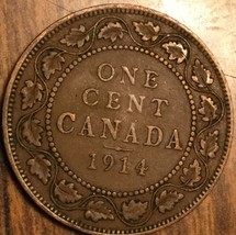 1914 Canada Large Cent Penny Coin - £2.34 GBP