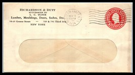 1934 US Cover - Richardson &amp; Dutt, Lumber, New York, NY E1 - £2.34 GBP