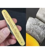 RARE! vintage &quot;Miller Bros Cut Co&quot; Meriden pocket knife New Brunswick Fi... - $139.35 CAD