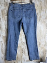 LEE Women&#39;s Stretch Relaxed Fit Straight Leg High Rise Jeans Size 16 Medium - $19.99