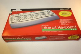 Microsoft Internet Keyboard Pro C17-0001 RT9420  For PS/2 and USB Ports Orig Box - $19.79