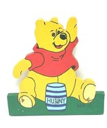 Vintage Folk Art Hand Painted Winnie the Pooh Key Hanger Handmade - $9.85