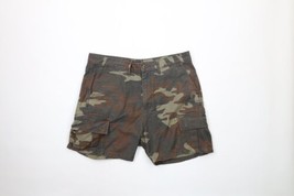 Vintage Levis Mens 34 Faded Custom Hemmed Above Knee Camouflage Cargo Shorts - £35.57 GBP