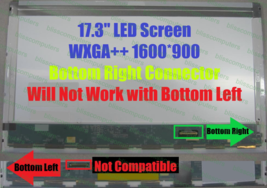 B173RW01 V.0 Bottom Right Connection Laptop Led Lcd Screen 17.3&quot; Wxga++ - £76.81 GBP