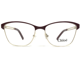 Chloe Eyeglasses Frames CE2122 720 Burgundy Red Gold Square Cat Eye 53-15-135 - £55.85 GBP