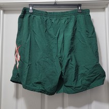 Vintage 90s Reebok Mesh Lined Green Nylon Swim Trunks / Shorts Mens XL - £18.28 GBP