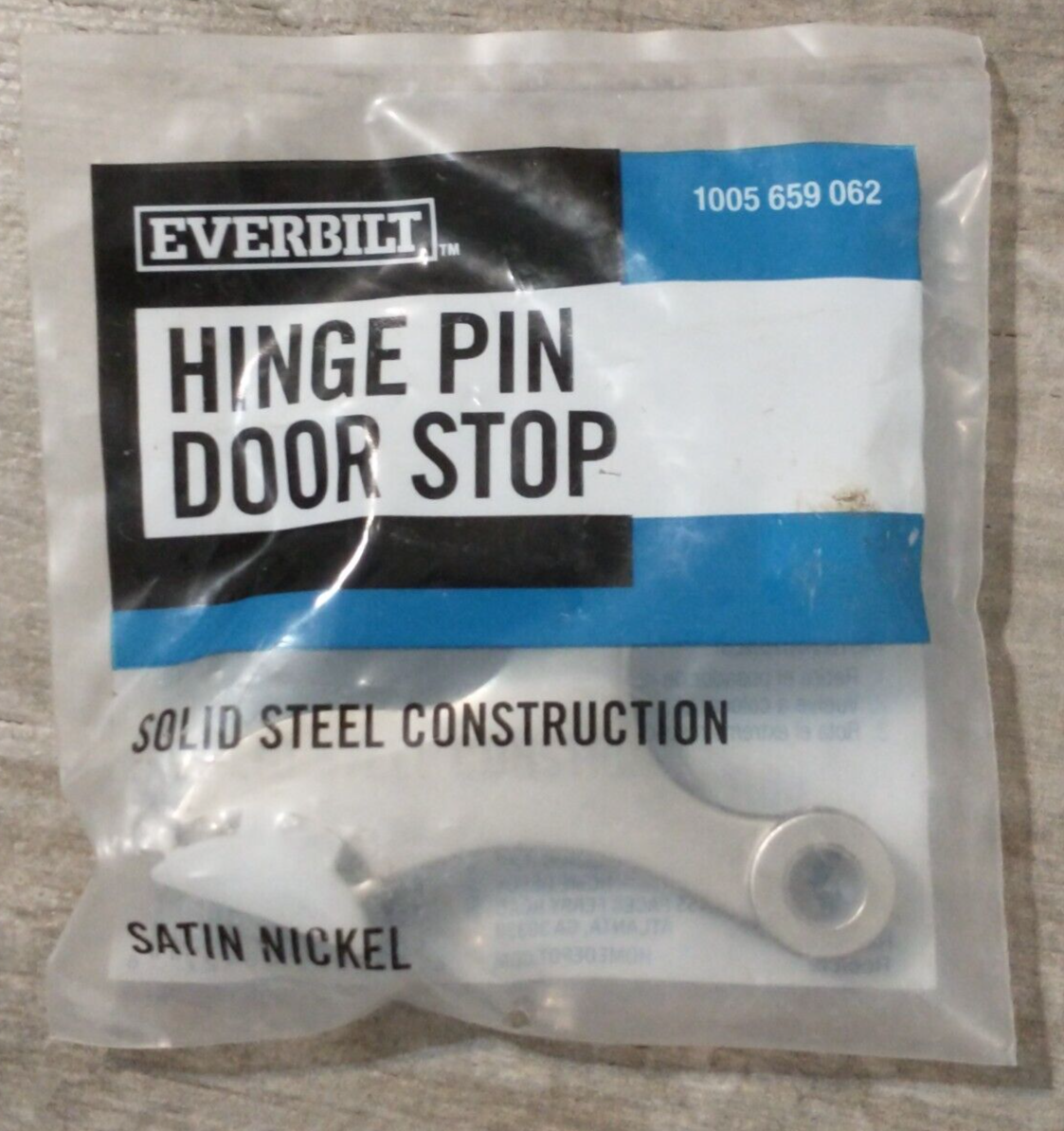 Everbilt Satin Nickel Steel Hinge Pin Door Stop - $4.94