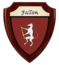 Fallon Irish Coat of Arms Shield Plaque - Rosewood Finish - £34.77 GBP