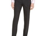 Alfani Mens Slim-Fit Slim-Fit Stretch Solid Dress Pants in Charcoal-38/32 - $32.99