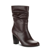 Style &amp; Co. Womens 10 M Chocolate Brown Sara Slouch Mid Calf Boots NIB SR9 - $546.65 MXN