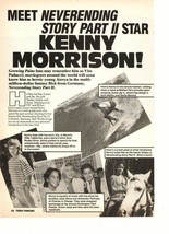 Kenny Morrison teen magazine pinup clipping Never Ending Story surfing Teen Beat - £1.20 GBP