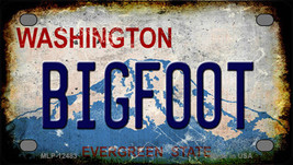 Bigfoot Washington Novelty Mini Metal License Plate Tag - £11.72 GBP