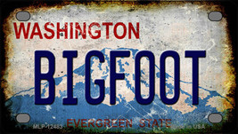 Bigfoot Washington Novelty Mini Metal License Plate Tag - £11.23 GBP