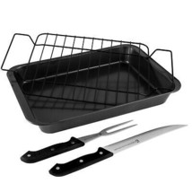Gibson Home Reilly 4-pc Non-Stick Carbon Steel Roaster Set - £32.66 GBP