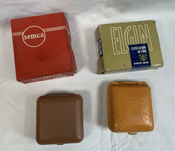 4 Vintage Broken Travel Alarm Clocks Seth Thomas Elgin Semca - £30.91 GBP