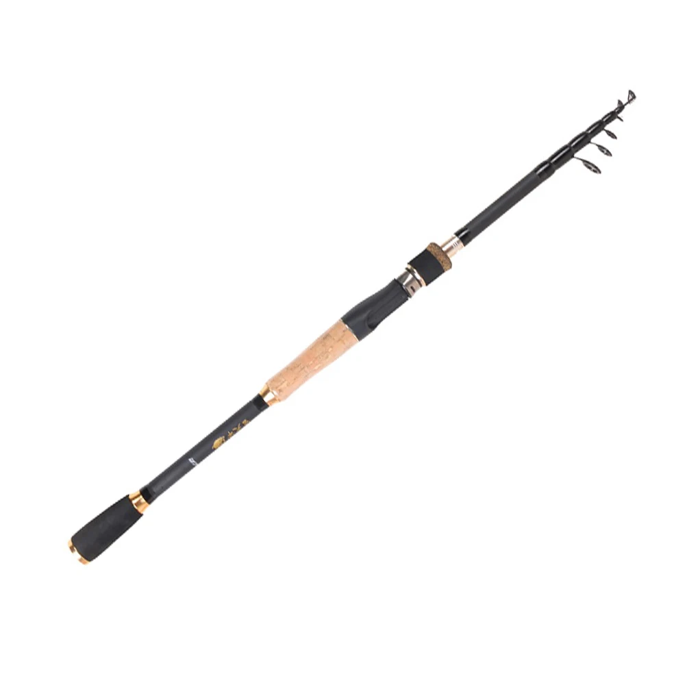 New Telescopic Lure Rod 1.8M 2.1M 2.4M 2.7M   Cork  Handle Spinning Rod Fishing  - $40.56