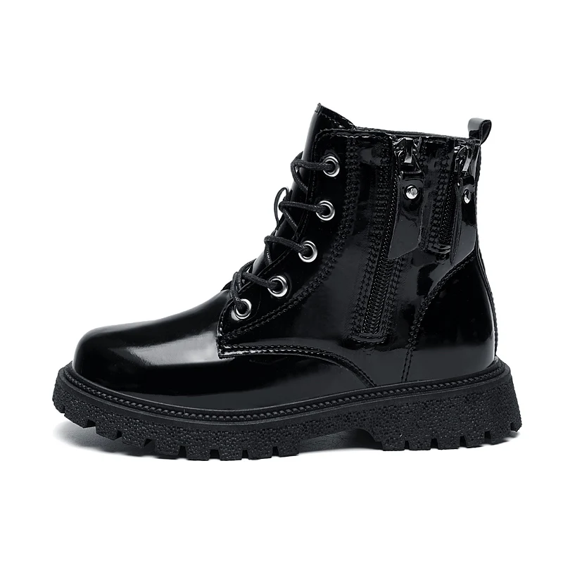 New Girls Boots Waterproof Leather Casual Autumn Winter Boots Non-slip Sole Chil - £158.92 GBP