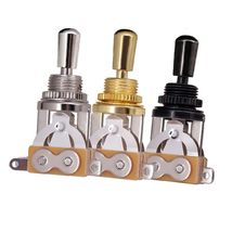 3pcs Electric Guitar 3 Way Toggle Switch Pickup Selector Switch Brass Tip - $19.99