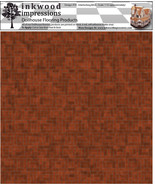 Dollhouse Flooring 6 mil Peel &amp; Stick Vinyl 12&quot; x 12&quot; - Interlocking Bri... - $6.00