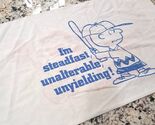 Vintage Snoopy Peanuts pillowcase Charlie Brown baseball Cheerleader Lucy - $41.00
