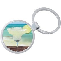 Margarita Beach Keychain - Includes 1.25 Inch Loop for Keys or Backpack - $10.66