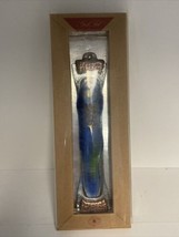 Mezuzah New In Box Gal Tal Israeli Art Glass &amp; Hammered Brass No Scroll - £28.48 GBP