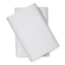 Pillowcases Blue White Stripe Room Essentials Microfiber 20 x 30 Set of 2  - $14.85