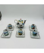 Paul Cardew Porcelain Mad Hatter Alice In Wonderland Cups &amp; Saucers Teap... - £110.18 GBP