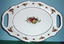 Royal Albert Old Country Roses Serving Platter Large 18&quot; Scalloped w/Handles New - £135.01 GBP