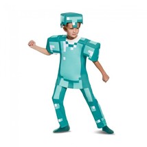 Disguise Armor Deluxe Minecraft Boys Costume Blue Small (4-6) - £67.76 GBP