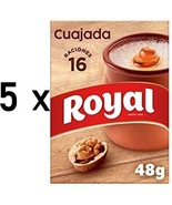 5 Boxes of Cuajada Royal 16 Servings Spanish Dessert Powder Bulk - £47.81 GBP