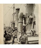 1914 WW1 Print War Paint On Battleship Antique Military Period Collectible - $653.41 MXN