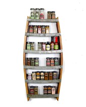 Wine Barrel Spice Rack - Thyme - Made from retired California wine barrels  - £183.05 GBP