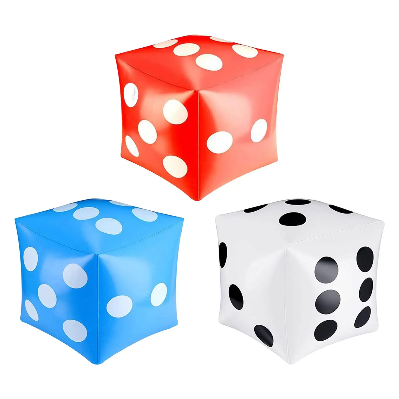 Inflatable Toys Dice Beach Inflatable Cubes Dices for Party Favor Garden - £8.03 GBP+