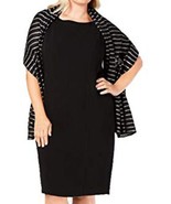 Calvin Klein Womens Pleated Metallic Stripe Evening Wrap Size One Size, ... - £34.26 GBP