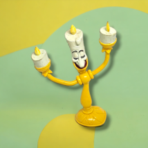 Disney Beauty &amp; Beast Lumiere Plastic Bendie Bendable Figure Just Toys NY 90s - £4.60 GBP