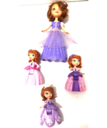 Disney SOFIA THE FIRST Lot of 4 Sofia Dolls - $14.85