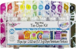 Tulip One-Step - SUPER BIG - 12 Color Tie Dye Kit - Dyes up to 36 items - FUN! - £19.54 GBP