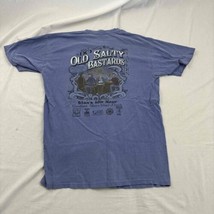 Old Salty Bastards T-Shirt Blue Graphic Print Crew Neck Medium Marco Isl... - £11.68 GBP