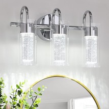 Modern Bathroom Wall Lights With Crystal Bubble Glass 21W, Cool White Over - £57.40 GBP
